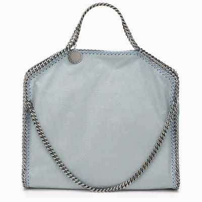 Stella Mccartney Dusty Blue Falabella Fold Over Bag