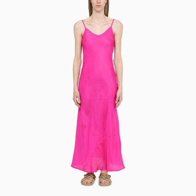 The Rose Ibiza Fuchsia Viso Chemise Dress In Pink