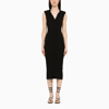 REMAIN BIRGER CHRISTENSEN BLACK KNITTED SLEEVELESS SHEATH DRESS