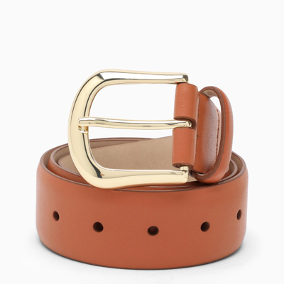 B-low The Belt Brown Leather Kennedy Belt