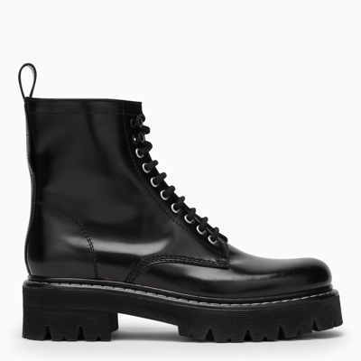Dsquared2 Chunky Platform Lace Up Boots In Black