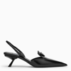 PRADA BLACK SLINGBACK PUMPS