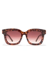 Diff 56mm Makay Square Sunglasses In Dark Tortoise