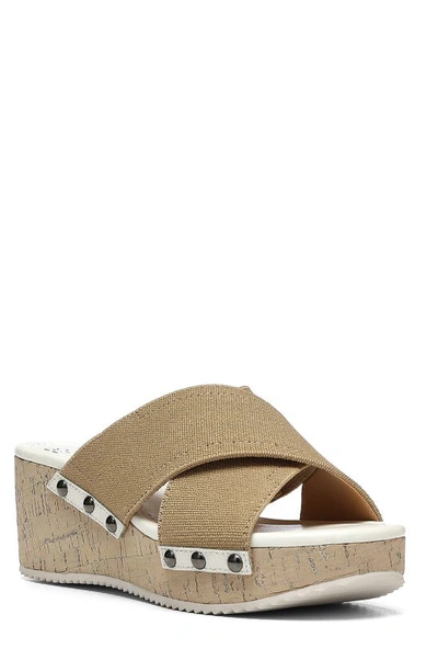 Donald Pliner Summera Wedge Sandal In Natural-nat