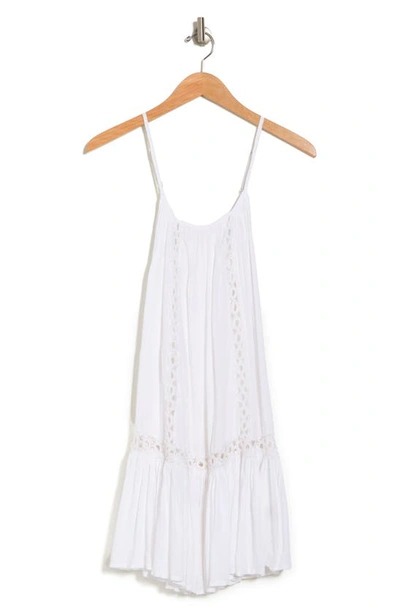 Boho Me Tonal Lace Scoop Neck Dress In White