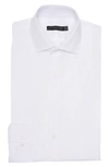 Jb Britches Yarn-dyed Solid Dress Shirt In Snow