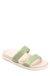 Journee Collection Stellina Double Strap Sandal In Olive