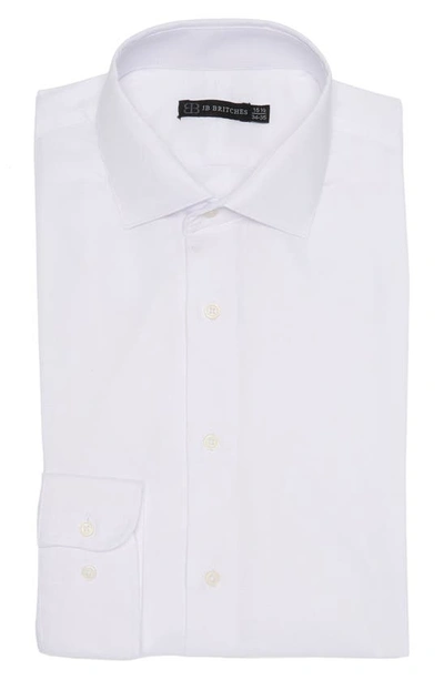 Jb Britches Oxford Dress Shirt In Powder