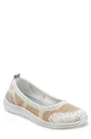 Easy Spirit Glitz Slip-on Sneaker In White Multi