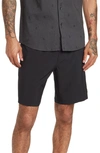 Volcom Stones Hybrid Drawstring Waist Shorts In Black