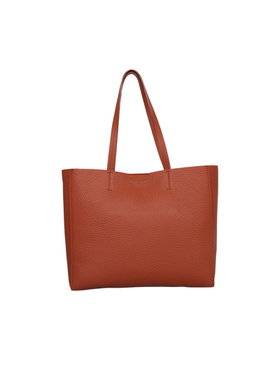 Orciani Le Sac Leather Tote Bag In Brown