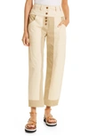 ULLA JOHNSON AUGUST COTTON PANTS