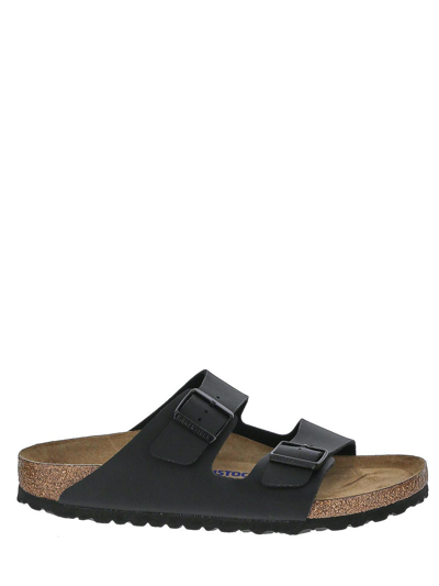 Birkenstock Arizona Narrow Split Leather Sandal In Black