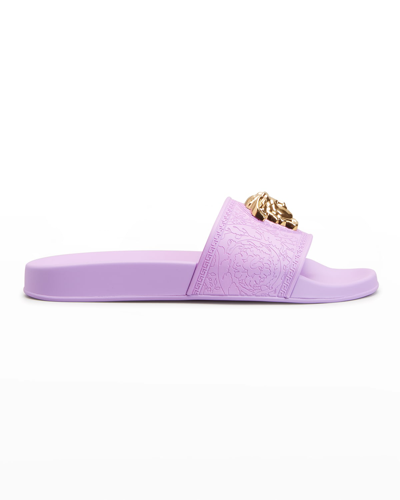 Versace Medusa Rubber Pool Slides In Liagold