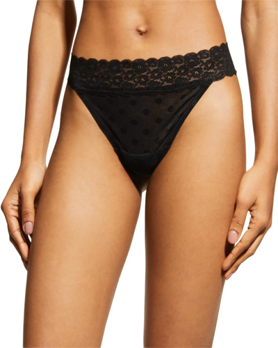 Skarlett Blue Women's 3-pack. Dare Mesh Thong Underwear In Black