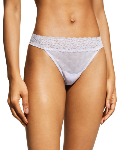 Skarlett Blue Women's Dare Lingerie Thong Underwear In White