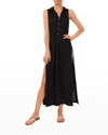 Everyday Ritual Vivienne Cotton Gauze Sleeveless Maxi Dress In Black