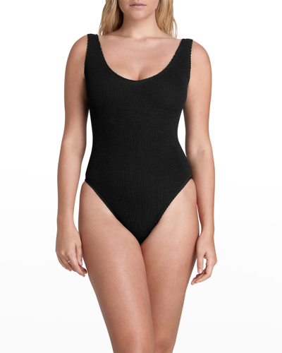 Bond-eye Swim Mara Eco One-piece Swimsuit In Black