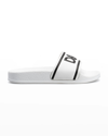 Dolce & Gabbana Kid's Logo Two-tone Pool Slide Sandals