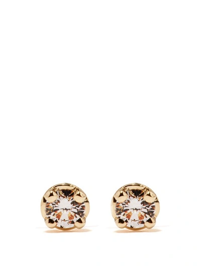 Hoorsenbuhs Classic Tri-link Diamond & 18kt Gold Earrings In Yellow Gold