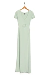 Love By Design Anjelina Slinky Cutout Maxi Dress In Sage