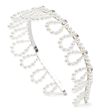 Simone Rocha Silver-tone, Faux Pearl And Crystal Headband In Pearl/crystal