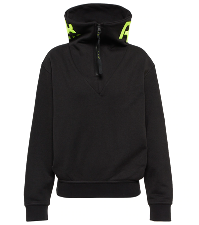 VICTORIA BECKHAM HALF-ZIP FLEECE SWEATSHIRT 
