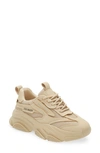 Steve Madden Possession Chunky Lace-up Sneakers In Tan-neutral In Beige