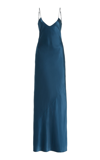 Nili Lotan Women's Cami Silk Slip Gown In Blue