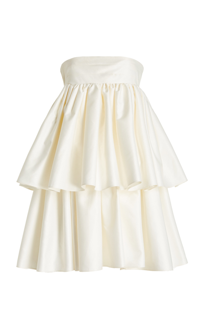 Rotate Birger Christensen Rotate Strapless Silhouette Carmina Dress In White