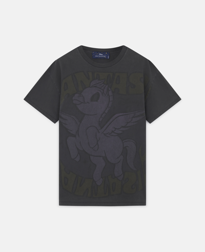 Stella Mccartney Fantasia Pegasus Washed Print T-shirt In Vintage 