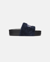 Stella Mccartney Fantasia Mickey Vesta Slides In Navy