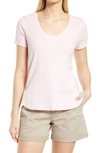 Tommy Bahama Ashby Isles Curve Hem T-shirt In Bikini Heather
