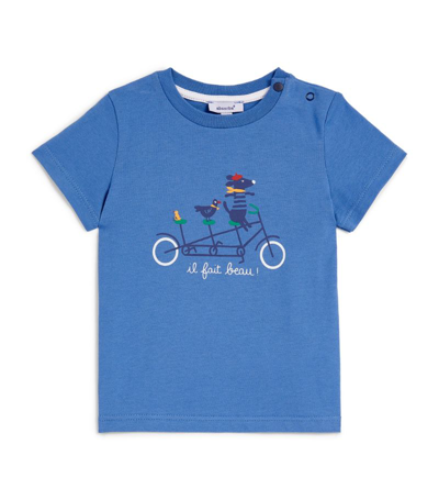 Absorba Babies' Bicycle Graphic T-shirt (3-24 Months) In Blue