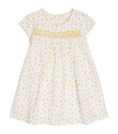 Albetta Babies' Cotton Floral Dress (3-36 Months) In Yellow