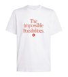 Casablanca Men's Printed Organic T-shirt - Impossible Possibilities In White
