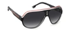 Carrera Speedway/n Men's Pilot Black Frame Grey Gradient 63-12-130 Sunglasses In Grey