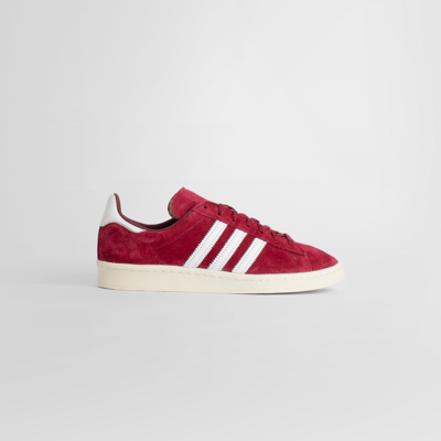 Adidas Originals Campus 80s Leather-trimmed Suede Sneakers In Red