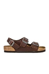 Birkenstock Milano Regular Sandal Vintage Wood Roast In Vintage Roast