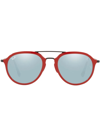 Ray Ban Ray-ban Rb4369m Scuderia Ferrari Collection 53 Unisex Sunglasses In Grey