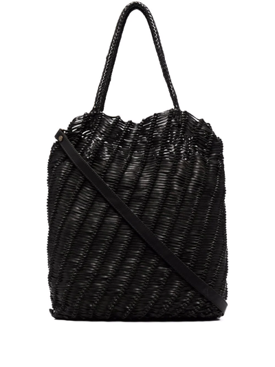 Officine Creative Susan/03 Woven Tote Bag In Black