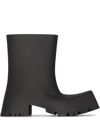 BALENCIAGA TROOPER BLOCK-HEEL RUBBER BOOTS