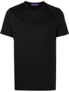 Ralph Lauren Script Logo-embroidered Cotton T-shirt In Black
