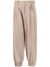 PORTS V CROPPED PLEATED TROUSERS