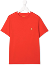 Polo Ralph Lauren Logo-embroidered Cotton T-shirt In Red