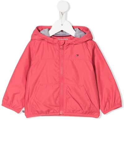 Tommy Hilfiger Junior Babies' Rear Logo-print Jacket In Pink