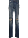 Alchemist Bandana-pocket Skinny Jeans In Blue