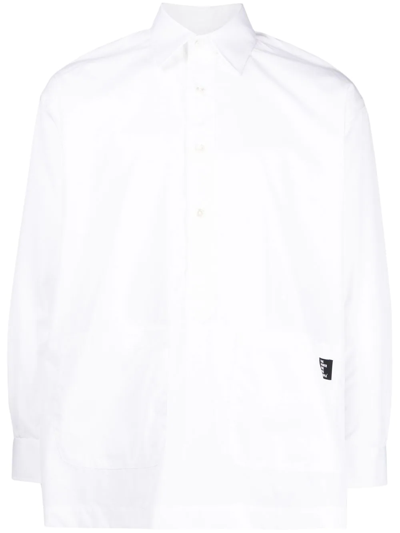 The Power For The People Logo-patch Detail Shirt In White