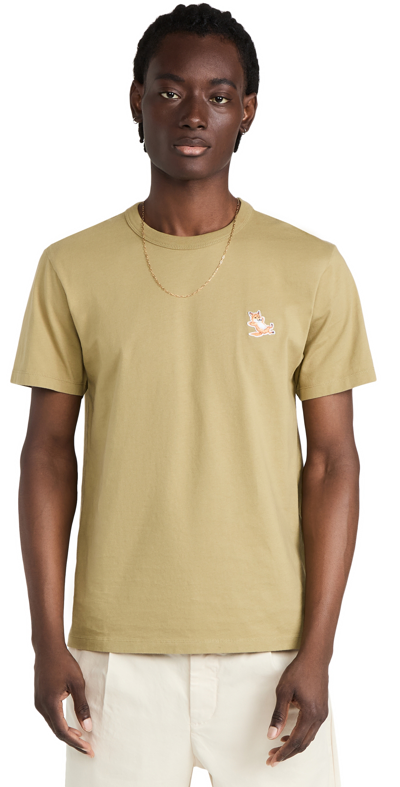 Maison Kitsuné Chillax Fox' Patch Classic T-shirt In Brown