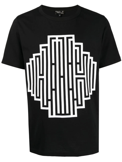 Agnès B. Graphic-print T-shirt In Black